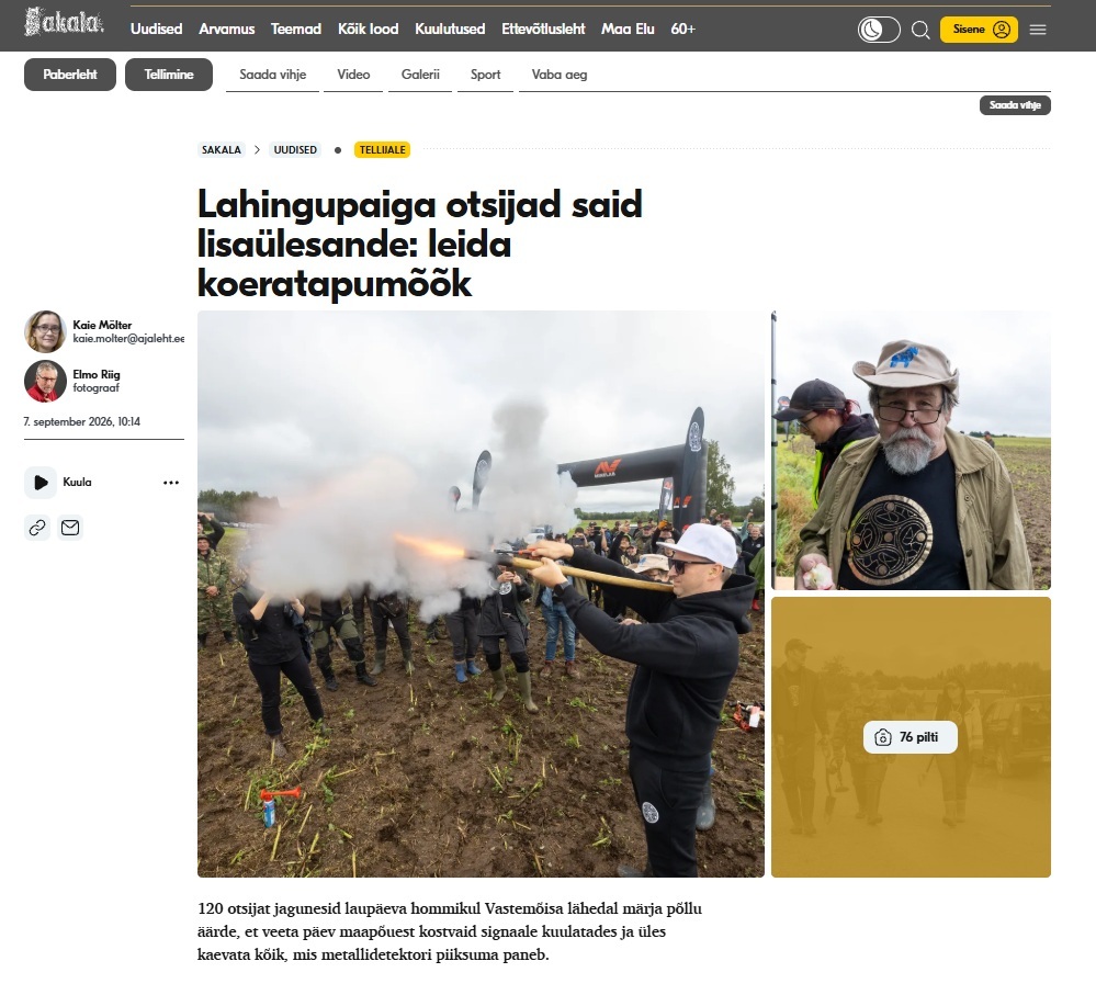 Lahingupaiga otsijad said lisaülesande: leida koeratapumõõk